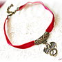 Colier Choker Dragon grena