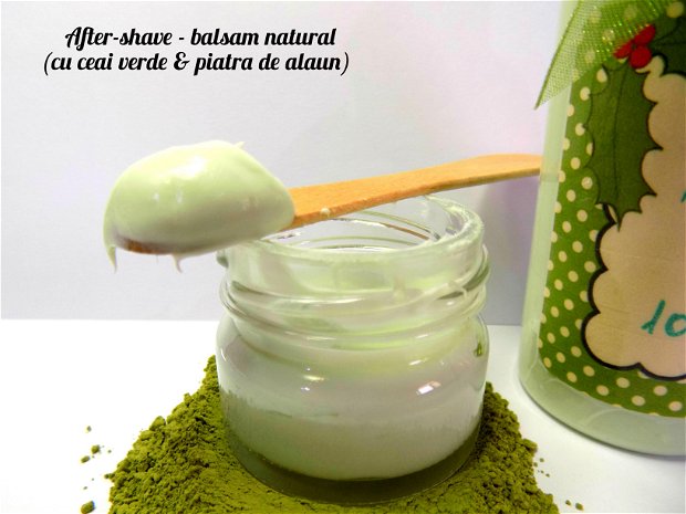 ,,Ceai verde & piatra de alaun''- After shave, balsam natural (100ml)