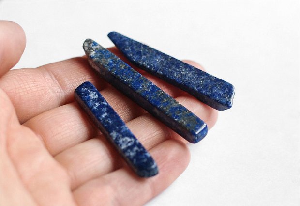 Set Lapis Lazuli natural, netratat  -   3 buc - M488
