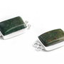 Conector agat nuante de verde pamantiu