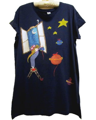 tricou bleumarin cu maneca scurta
