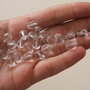 Margele sticla, lacrimi transparente