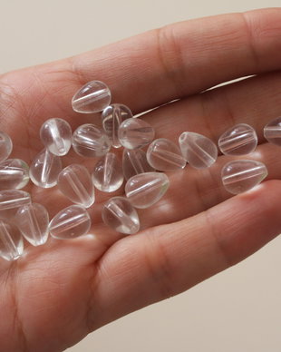 Margele sticla, lacrimi transparente