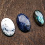 Lot 3 cabochoane - Labradorit, Opal dendritic, sodalit  - Q0027