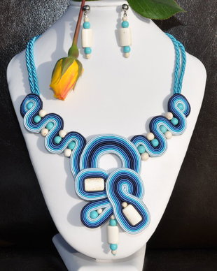 Set soutache albastru