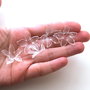 Margele acrilice, transparente, flori mari