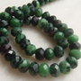 Rondele mari fatetate din ruby zoisite aprox 10x7 mm
