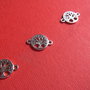 Link pomul vietii din argint rodiat aprox 1.4x11x16 mm (cu anourile)