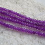 Agate mov rondele mici fatetate sir aprox 18.5 cm