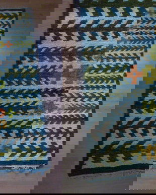 Covor lana tesut manual