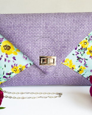 Plic clutch Summer flowers