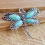 Pandantiv supradimensionat boho libelula 60x50mm SALAK 436
