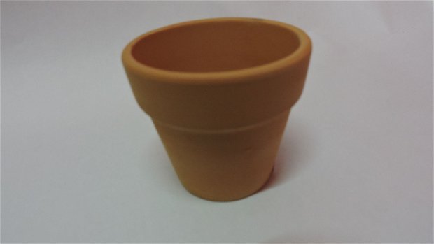 Ghiveci ceramica-maro 6x6