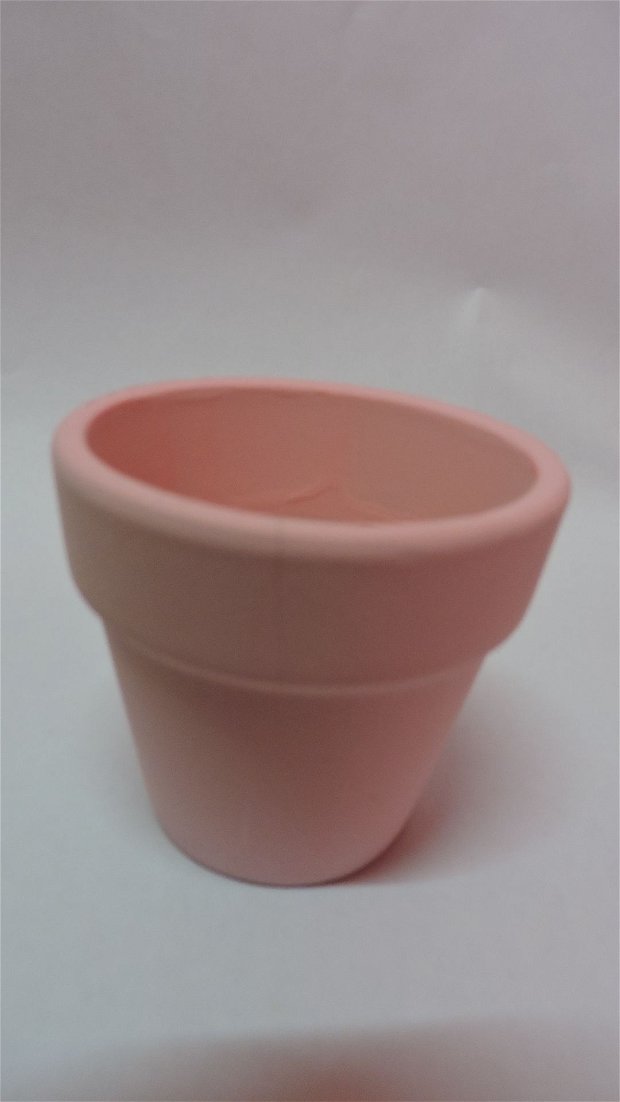 Ghiveci ceramica-roz 6x6