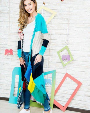 Rezervat cardigan ciuruit,jerpelit,rupt si cu buzunare