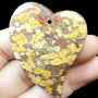 9558 - Pandantiv, jasp leopard shin, inima, 51x42x7mm