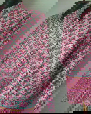 H&M BLUZA LUNGA BUMBAC