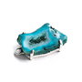 Conector cu agata druzy teal in rama argintata