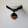 Colier choker cu agata atarnata