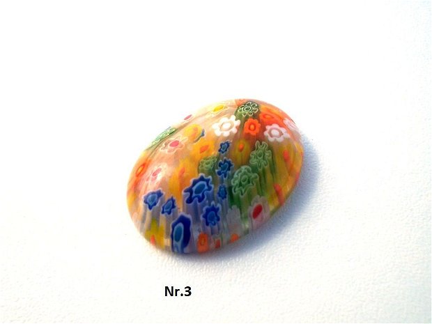 Cabochon multicolor millefiori