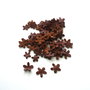 40 x Floricele decupate din material ce imita pielea
