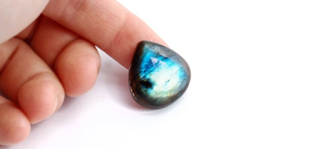 Cabochon Labradorit bicolor - Lacrima