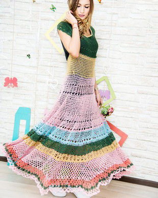 rochie crosetata