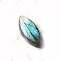 Cabochon Labradorit Marquise - Verde albastrui si galben  - A08