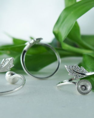 Baza inel, argint 925 si cubic zirconia (1)