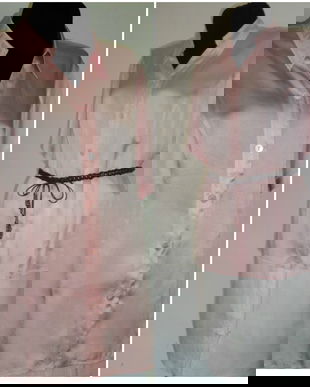 Bluza matase naturala roz fondant