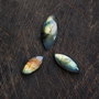 Set 3 Labradorite flashy - Marquise