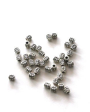 Margele metalice, argint tibetan. Distantiere
