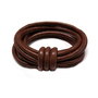 Snur piele naturala, maro 6mm ( 20cm )   KORD 9014