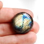 Cabochon Labradorit  rotund - 24 mm  - spectrolit - A15