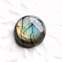 Cabochon Labradorit  rotund - 23 mm  - spectrolit - A14