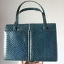 GEANTA VINTAGE PIELE SARPE BLEUMARIN