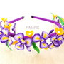 Bentita cu Irisi violet - accesorii pt.par