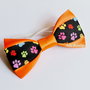 Papion  catei-orange/negru cu labute