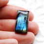 Cabochon Labradorit - bicolor - rectangular - superb - A11