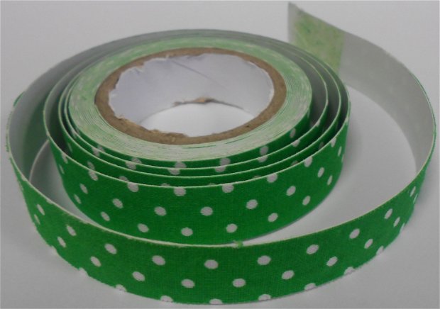 Banda textila adeziva-Verde Imbulinat