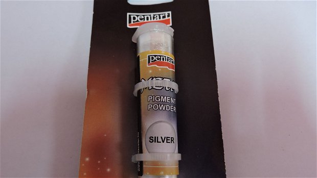 Pudra pigment-argint