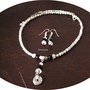 set cristalin alb / negru