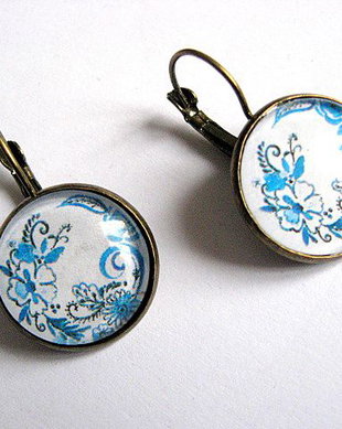cercei cu motiv  floral 29033