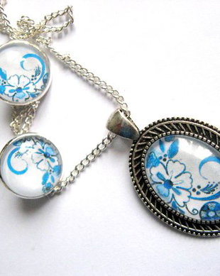 Set bijuterii model floral 29025