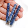 Set Lapis Lazuli natural, netratat- matizat