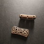 DISTANTIER BRONZ 3 ORIFICII - 27 X 12 MM
