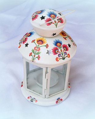 Felinar metal cu model folk 1496