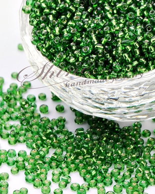 Margele de nisip  Lime Green, 2mm (20gr)