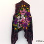 vandut Cardigan din tricot cu flori impaslite
