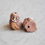 Margele peruviene din ceramica - bufnita